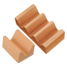 2Stk Holz Sushi Roll Halter Mit 3 Fächern Für Sashimi Taco Seeigel