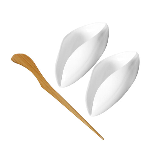 1 Set Keramik Teegefäß Kaffeebohnen Teeblatt Präsentationslöffel