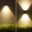 1 . Außenwand LED Wandleuchte Up And Down (Schwarz) 5