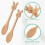 6 Piezas Cucharas De Bambú Para Café Miel Especias 9