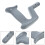 Plastic Handle Replacement For Walking Cane Crutch Grip Accessory 9