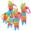 3 Piezas Mini Piñatas De Burro Para 7