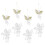 24 Pcs Christmas Tree Hanging Angels Clear Pendants 2