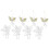 24 Pcs Christmas Tree Hanging Angels Clear Pendants 3