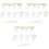 24 Pcs Christmas Tree Hanging Angels Clear Pendants 5