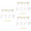 24 Pcs Christmas Tree Hanging Angels Clear Pendants 8