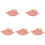 5Pcs Ceramic Food Tray Leaf Shape Serving Plate 4