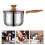 Kitchen Milk Stockpot Multi Purpose Cooking Pot With Wood Handle 2