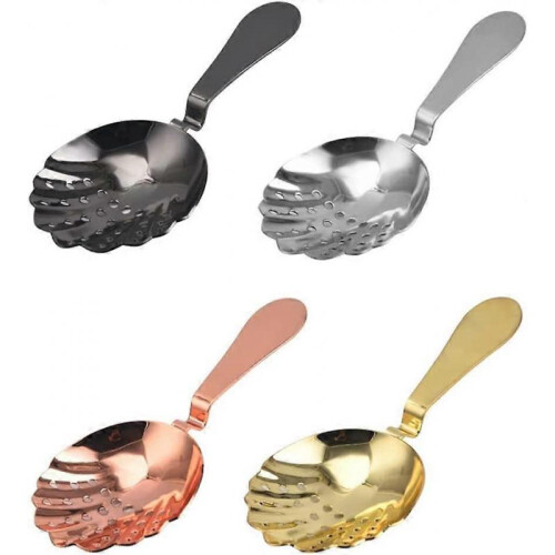 Cocktail Strainer Shell-shaped Ice Filter Stainless Steel Accessories Tools Fruit Separator Filter 1