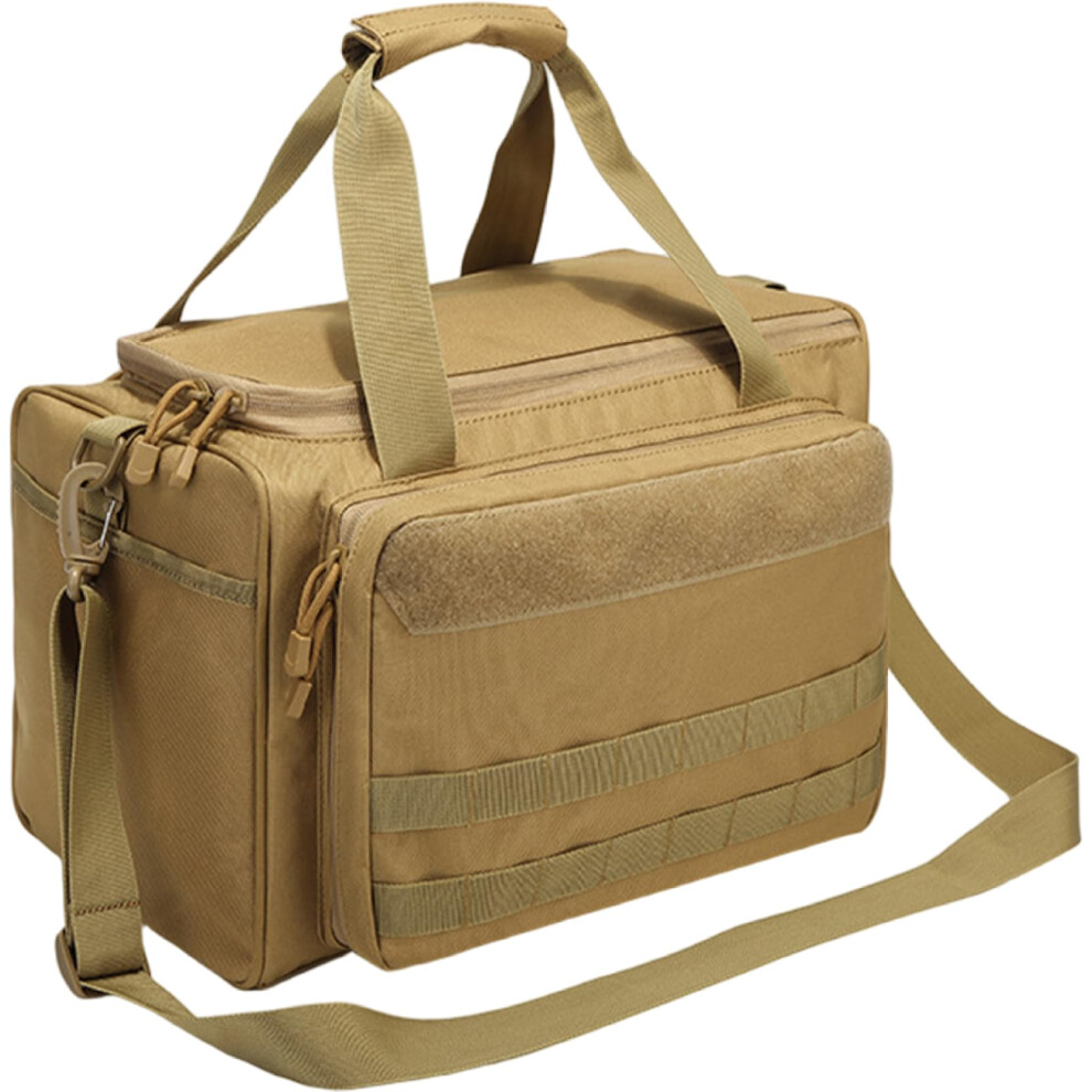 Gun Range Bag Oxford Cloth Compartments And Multi-Pockets Portable Handgun Duffle Case With Handle And Strap-image-OPC-PKVTWTJ-NEW