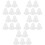 25 Pcs Clear Bell Shaped Fillable Ornaments For Christmas Tree 9