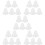 25 Pcs Clear Bell Shaped Fillable Ornaments For Christmas Tree 10