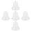 25 Pcs Clear Bell Shaped Fillable Ornaments For Christmas Tree 2