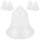 25 Pcs Clear Bell Shaped Fillable Ornaments For Christmas Tree 1