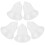 25 Pcs Clear Bell Shaped Fillable Ornaments For Christmas Tree 3