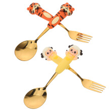 4 Stks Volwassenen Cartoon RVS Set Dieren