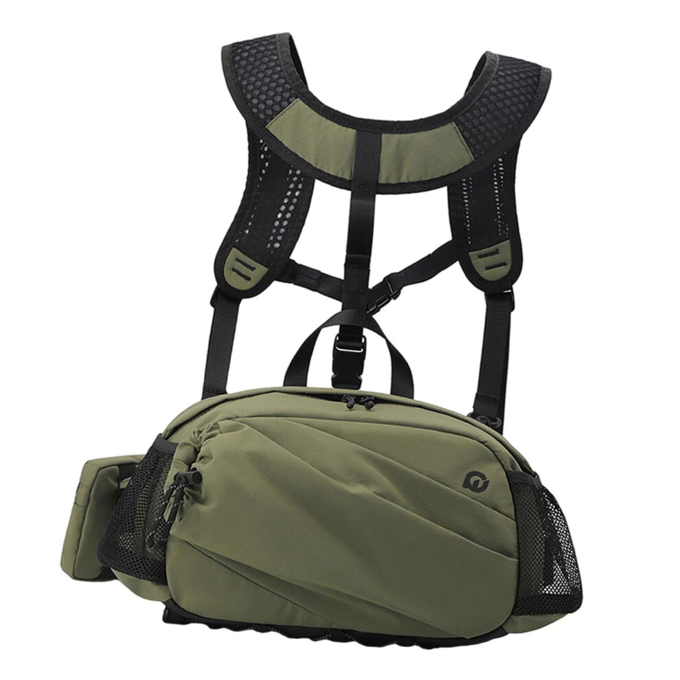 Harness Chest Pack Chest Rig Pack Waterproof Multi-Pocket Reflective Strips Green-image-OPC-PKVV5J8-NEW