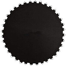10ft Trampoline Accessories Replacement Jumping Mat With 64 Buckles - Round Safety Cover, Durable Home Use Parts, Black