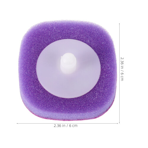 8 Pezzi Sostitutiva Per Spazzolino Sciacquone Viola 1