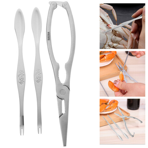 3Pcs Utensílios Para Comer Do Mar Liga De Zinco 2