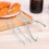 3Pcs Utensílios Para Comer Do Mar Liga De Zinco 5