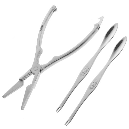 3Pcs Utensílios Para Comer Do Mar Liga De Zinco 1