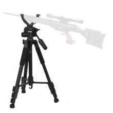 Shooting Sticks Tripod Hunting Rest 360-Degree Rotatable V Yoke, 21.6-59 In, Aluminum Monopod, Mountain Camping Black