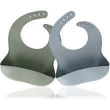 Silicone Baby Bibs,Comfortable Waterproof Silicone Bibs for Babies & Toddlers, BPA Free