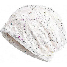Womens Cotton Beanie Lace Turban Soft Sleep Cap Chemo Hats Fashion Slouchy Hat