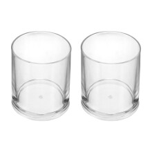 2Stk Transparente Schnapsgläser Rund Spülmaschinenfest