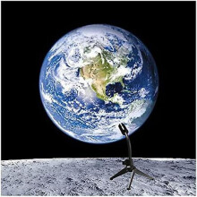 Moon Earth Projection Led Lamp,3d Earth Sunset Lamp Moon Projector,360 Rotating Led Tiktok Photography