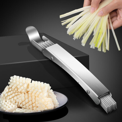 Schnittlauchschneider Multifunktions Zwiebelschneider 2