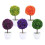 3 Pezzi Piante Artificiali Bonsai Fioriti in Viola 10