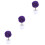 3 Pezzi Piante Artificiali Bonsai Fioriti in Viola 5