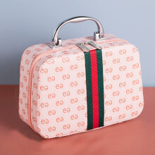 Oval Sewing Basket Pink 20x17x7.5cm, Sewing Accessories Organizer, Sewing Tools Kit Storage Bag