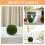 2 Unidades Bolas De Artificial Verde Para Decoração E Artesanato 9
