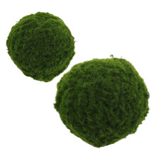 2 Unidades Bolas De Artificial Verde Para Decoração E Artesanato