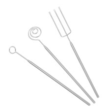3Pcs Colher Aço Inoxidável Para Chocolate Decoração