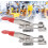 Door Frame Snap Ring Clamp Pull Type Toggle Clamp With Hole Adjustable Stainless Steel 400 Lbs Capacity 2 Pcs 5