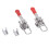 Door Frame Snap Ring Clamp Pull Type Toggle Clamp With Hole Adjustable Stainless Steel 400 Lbs Capacity 2 Pcs 1