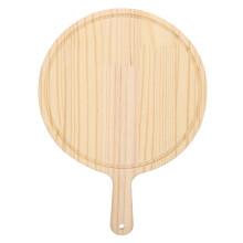 11 Zoll Naturholz Pizzaheber Schneidebrett Pizzaspatel 28*28*1,6 Cm