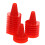 20Pcs Red Cone Shaped Bee Hive Escape Door Plastic Tool for Beekeeping 1