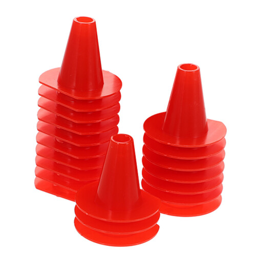 20Pcs Red Cone Shaped Bee Hive Escape Door Plastic Tool for Beekeeping