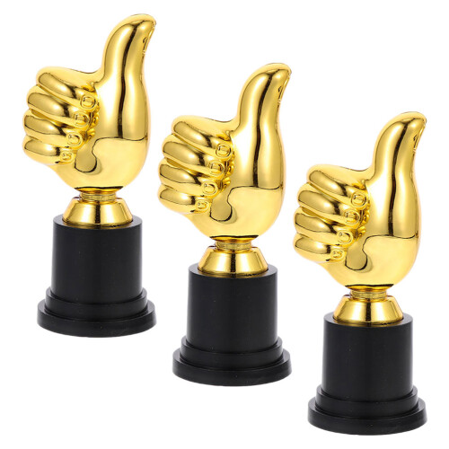 3 Unidades De Troféu De Polegar Para Competição