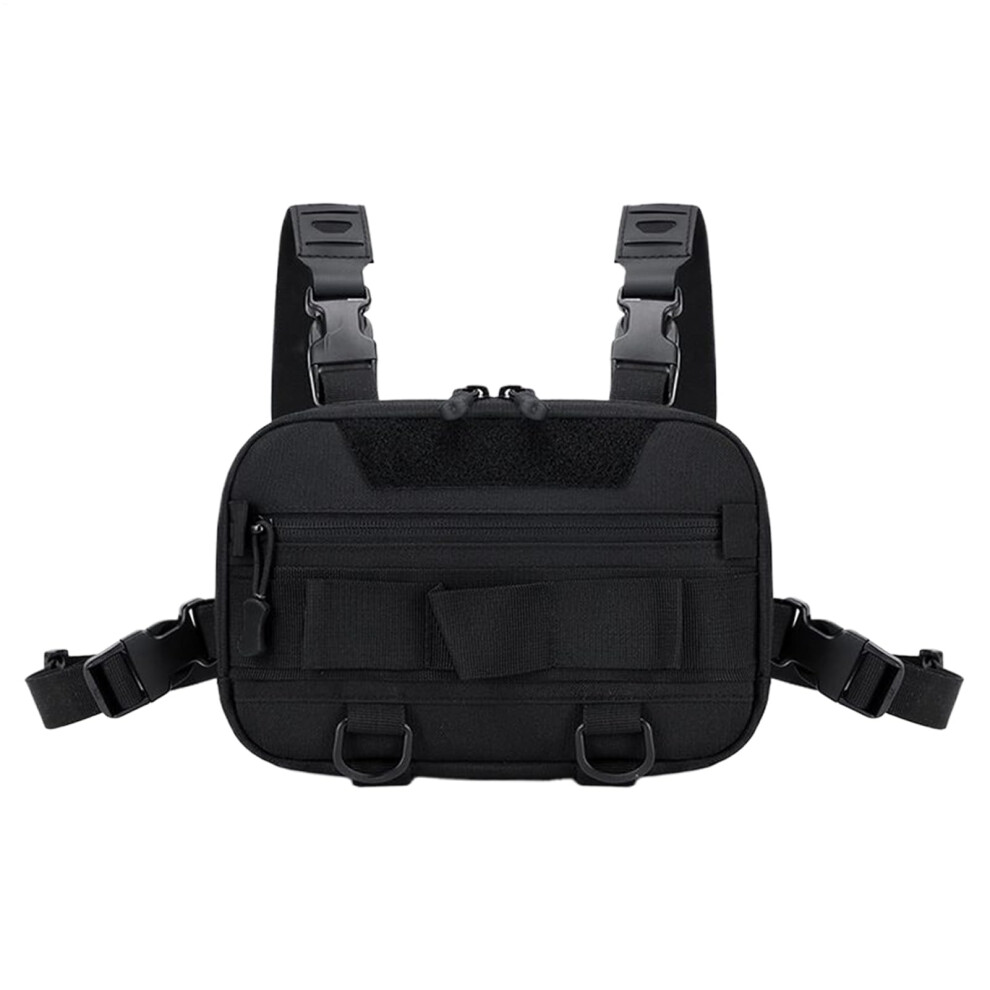 Small Fishing Bag Chest Pack For Men Multipurpose Outdoor Backpack For Running Hiking Camping Travel Black-image-OPC-PKVVNF9-NEW