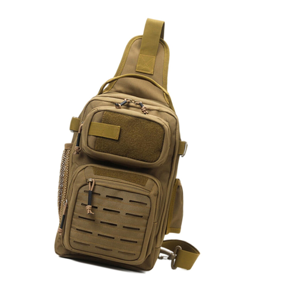 Large Capacity Fishing Water Resistant Crossbody Bag, Tackle Bag, Shoulder Bag, Backpack Style, Khaki-image-OPC-PKVVNFV-NEW