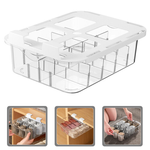 Multi Grid Aufbewahrungsbox Schubladentyp Sockenorganizer 2