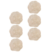6 Hohle Tischsets Rosenform Party Untersetzer