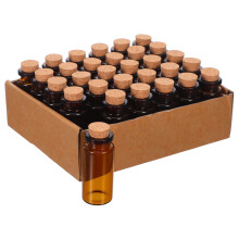30 Unidades Frascos Vidrio 10 Ml Con Tapón Para Mensajes