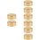 8 Pcs Wooden Round Handrail End Caps 8